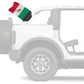 Mexico 12"x18" Forever Wave Flag for Bronco