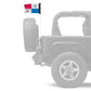 Panama 12"x18" Forever Wave Flag for Jeep Wrangler JLU 4-Door 2018-Present