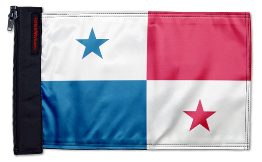 Panama 12"x18" Forever Wave Flag for Jeep Wrangler LJ 2003-2006