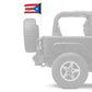 Puerto Rico 12"x18" Forever Wave Flag for Jeep Wrangler TJ 1996-2006