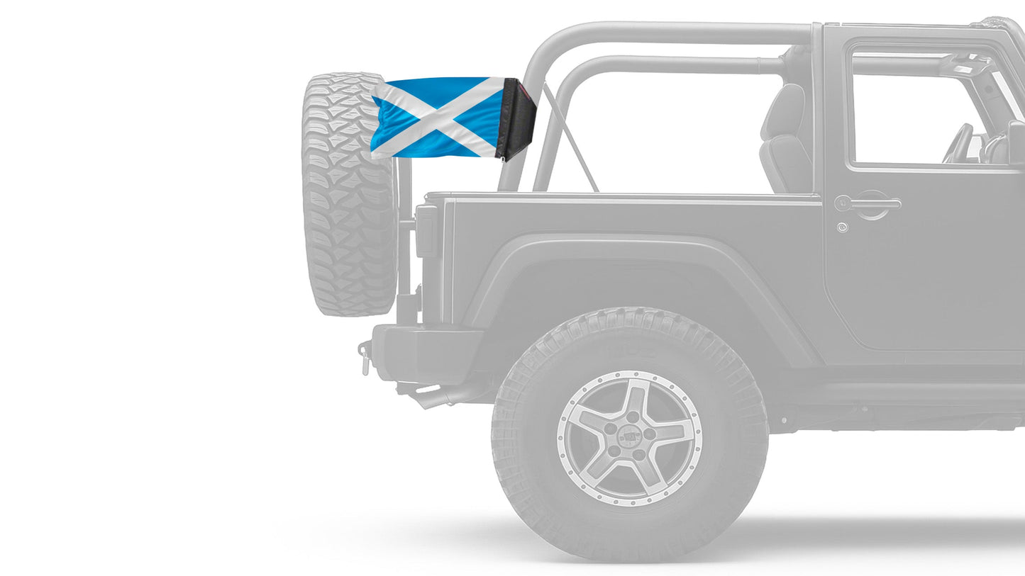 Scotland 12"x18" Forever Wave Flag for Jeep Wrangler TJ 1996-2006