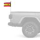 Spain 12"x18" Forever Wave Flag for Jeep Wrangler YJ 1986-1995