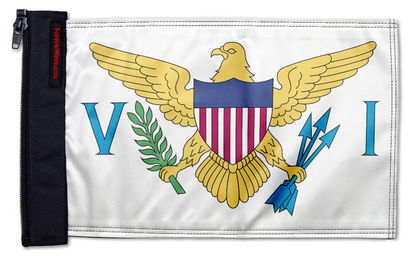 US Virgin Islands 12"x18" Forever Wave Flag for Jeep Wrangler YJ 1986-1995