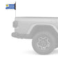 Uruguay 12"x18" Forever Wave Flag for Jeep Wrangler JKU 4-Door 2007-2018