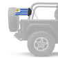 Uruguay 12"x18" Forever Wave Flag for Jeep Wrangler CJ-7 and CJ-8 1976-1986