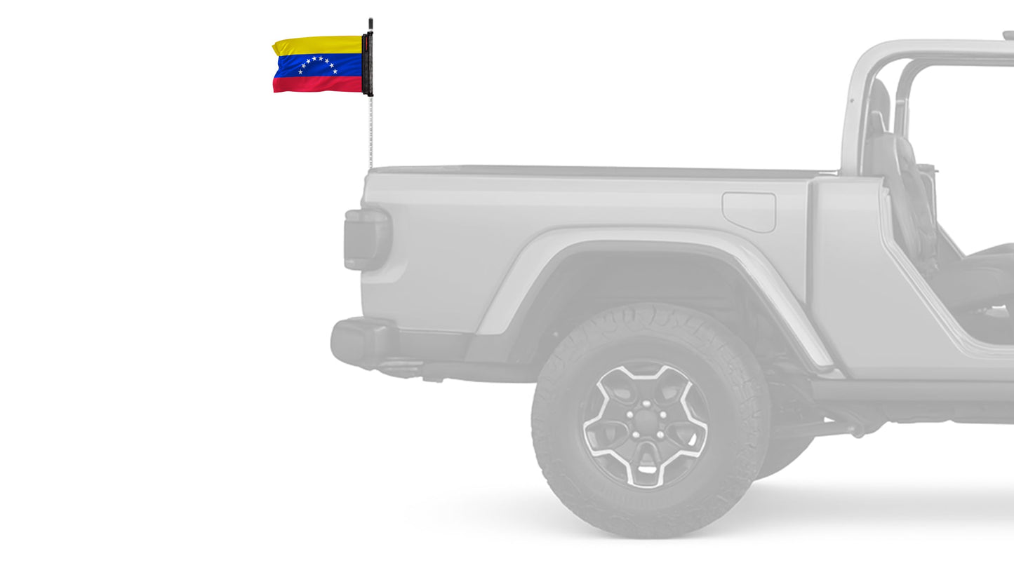 Venezuela 12"x18" Forever Wave Flag for Jeep Wrangler JL 2-Door 2018-Present