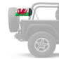 Wales 12"x18" Forever Wave Flag for Jeep Wrangler JK 2-Door 2007-2018