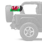 Wales 12"x18" Forever Wave Flag for Jeep Wrangler TJ 1996-2006
