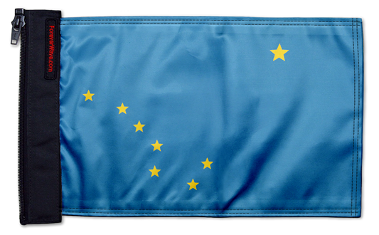 State Flag Alaska 12"x18" Forever Wave Flag for Jeep Wrangler JL 2-Door 2018-Present