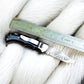 Handmade Damascus Pocket Clip Knife – Buffalo Horn Handle