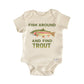 Fish Around Trout Fishing Newborn Baby Onesie® Onesie®