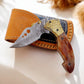 Custom Handmade Damascus Steel Pocket Knife - 3" Blade