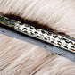 Custom Handmade Damascus Pocket Knife – Colored Bone Handle