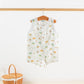 Gone Fishing Organic Muslin Shortalls