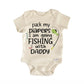Pack Diapers Fishing Newborn Baby Onesie® Onesie®