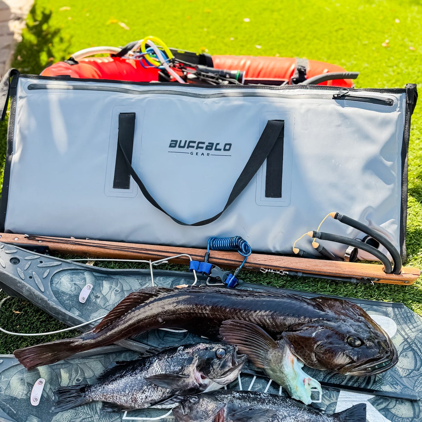 40x18" Insulated Fish Cooler Bag, Waterproof Zipper