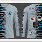Custom fishing shirt without hood, UPF 50 with line art
