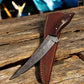 Handmade Damascus Steel Fillet Knife with Rosewood Handle