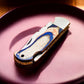 Handmade Stainless Steel Pocket Knife with Exotic Wood