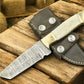 Traditional Cowboy Knife – Damascus Tanto