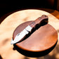 Handmade Stainless Steel Pocket Knife with Rosewood Handle