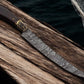 Premium Damascus Fillet Knife – Rosewood & Antler Handle