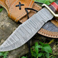 Handmade Damascus Hunting Knife – Antler & Wood Handle