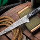 Handmade Damascus Fillet Knife with G-10 Micarta Handle