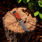 Handmade Damascus Hunting Knife with Epoxy Resin Handle