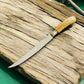 Handmade Stainless Steel Fillet Knife with Ash Wood Handle