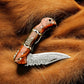 Damascus Folding Knife – Epoxy Resin Handle | 3 inch blade