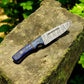 Custom Handmade Damascus Hunting Knife – Exotic Wood Handle