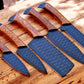 Premium Damascus Kitchen Knives Set – Burl Wood Handle