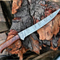 Premium Damascus Fillet Knife – 7.6" Blade, Rosewood Handle
