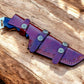 Handmade Damascus Tanto Hunting Knife with Micarta Handle