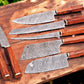 Premium Damascus Kitchen Knives Set – Handmade & Sharp