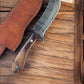 Handmade Damascus Cowboy Knife with Exotic Wood Handle