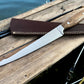 Handmade Fillet Knife with Walnut Wood Handle – 13.6"