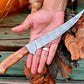 Handmade Damascus Fillet Knife – 12.6" Olivewood Handle