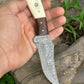 Custom Handmade Hunting Knife – Damascus Steel Blade