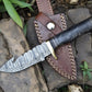 Custom Handmade Damascus Hunting Knife – 8" with Sheath