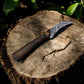Handmade Damascus Steel Skinning Knife with Rosewood Handle