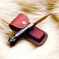 Handmade Stainless Steel Pocket Knife with Exotic Wood