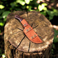 Handmade Damascus Hunting Knife with Rosewood Handle – 10"