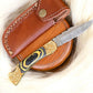 Handmade Damascus Folding Knife – Exotic Wood Handle