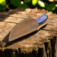 Custom Handmade Skinning Knife - D2 Steel Blade, Exotic Wood Handle