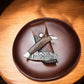 Handmade Damascus Steel Pocket Knife with Rosewood Handle