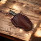 Handmade Damascus Bull Cutter Knife with Walnut Handle