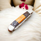 Handmade Damascus Pocket Knife – Exotic Wood & Bone