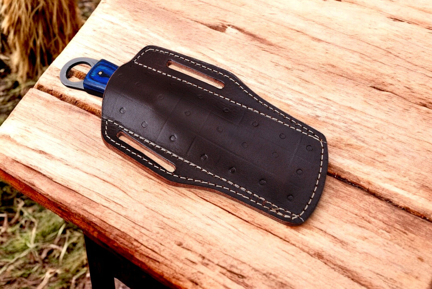 Custom Handmade Bull Cutter Knife – 8.5" File Steel Blade